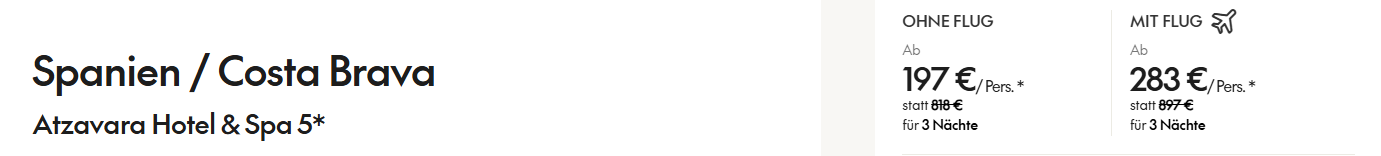Spanien Reise Angebot