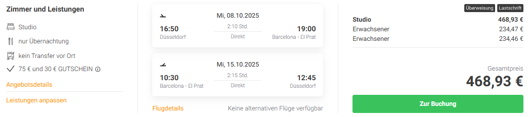 Spanien Reise Angebot