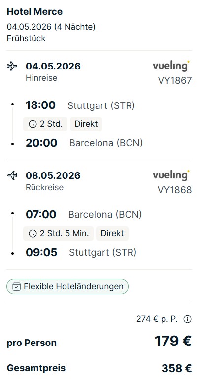 Spanien Pauschalangebot