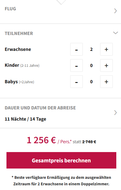 Thailand Reise Angebot