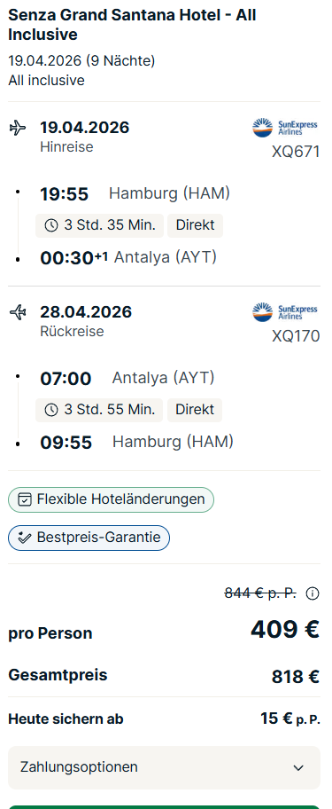 Türkei Reise Angebot