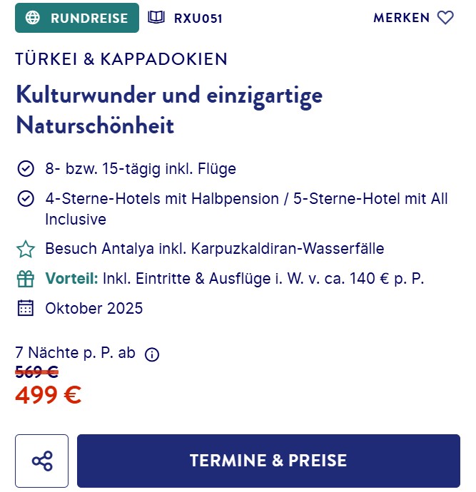 Türkei Kappadokien Reise