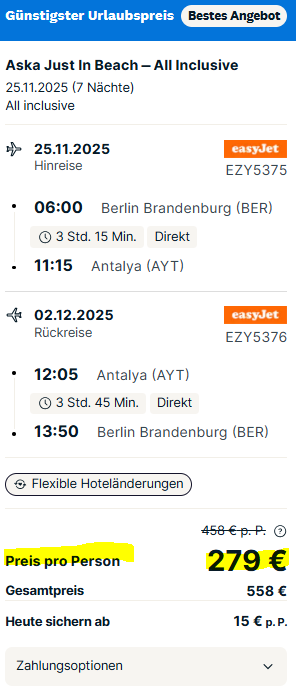 Türkei Pauschalangebot