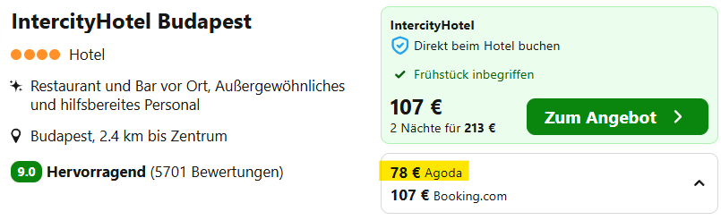 Ungarn Hotel Angebot