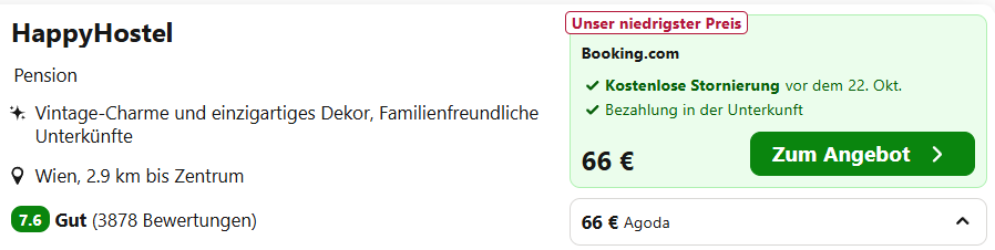 Wien Hotel Angebot