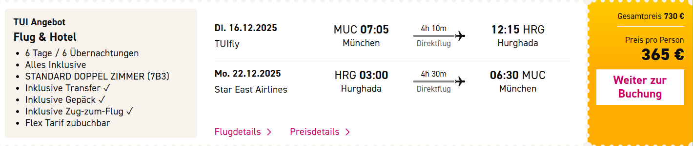 Ägypten Reise Angebot