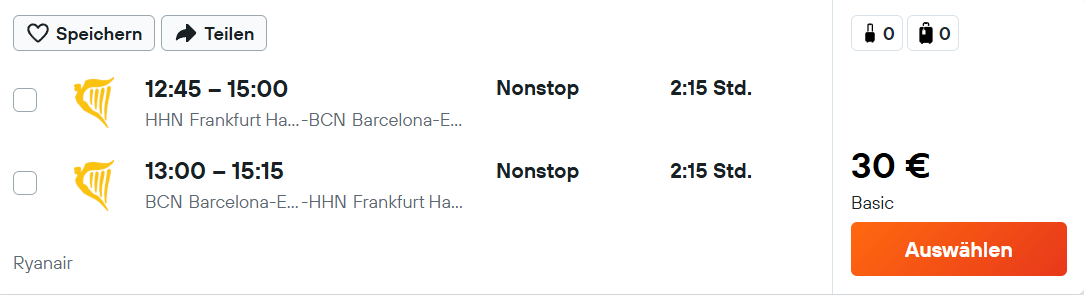 Barcelona Flug Angebot