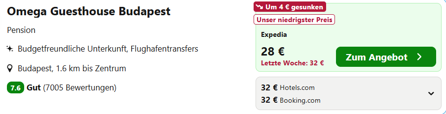 Budapest Hotel Angebot