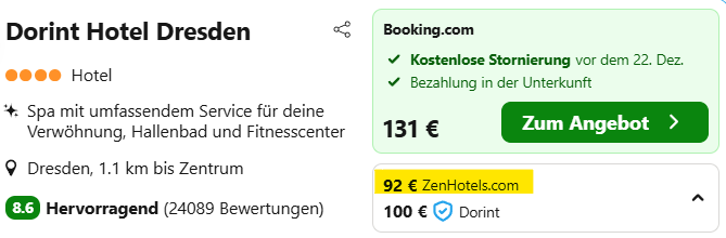 Dresden Hotel Angebot