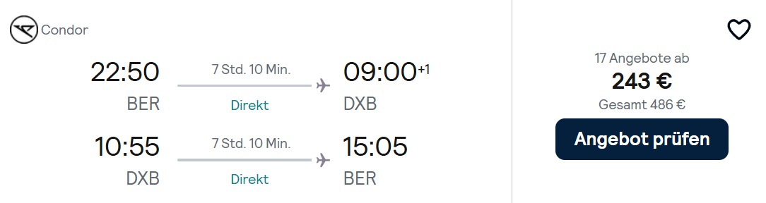 Dubai Flug