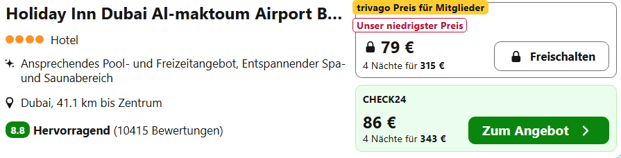 Dubai Hotel Angebot