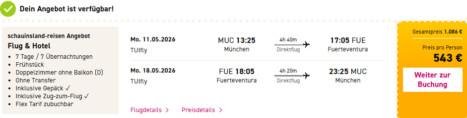 Fuerteventura Pauschalangebot