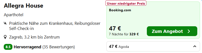 Kroatien Hotel Angebot