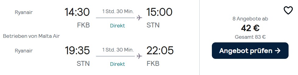 London Flug Angebot