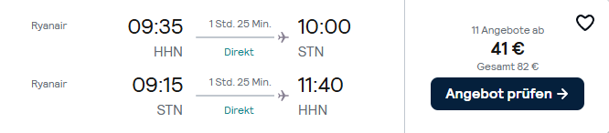 London Flug Angebot