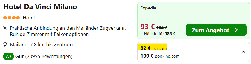 Mailand Hotel Angebot