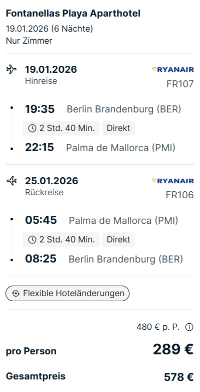 Mallorca Reise Angebot