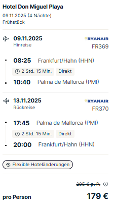 Mallorca Hotel Angebot
