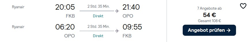 Portugal Flug