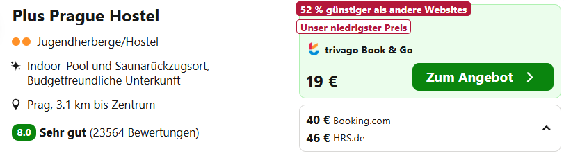 Prag Hotel Angebot