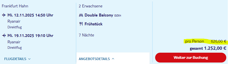 Teneriffa Pauschalangebot