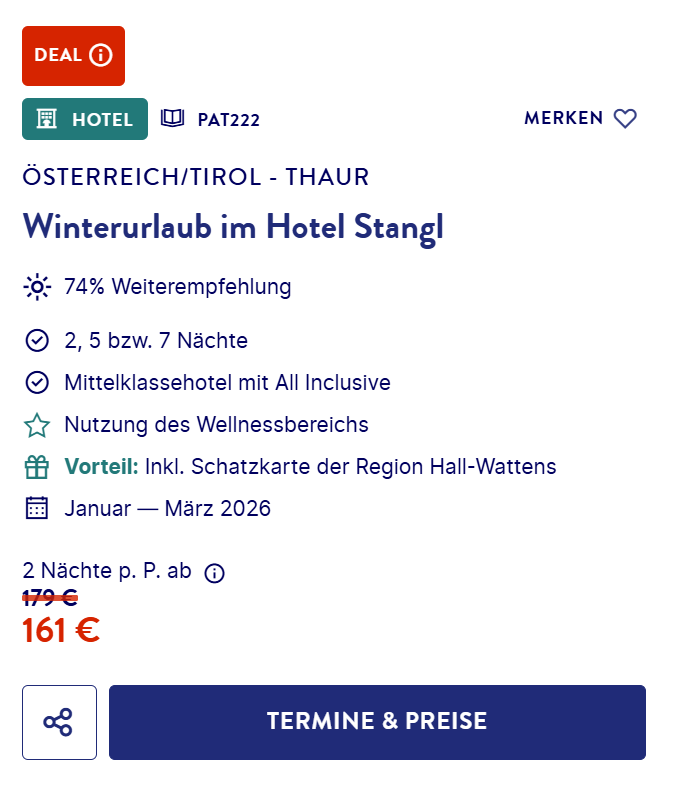 Tirol Hotel Angebot