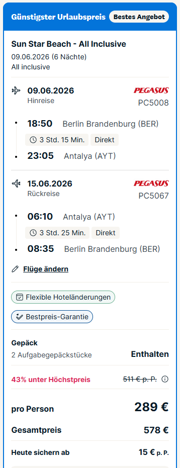 Türkei Reise Angebot