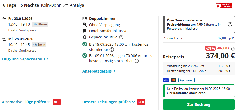 Türkei Reise Angebot