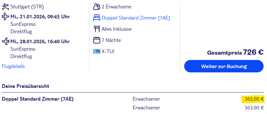 Türkei Pauschalreise Angebot