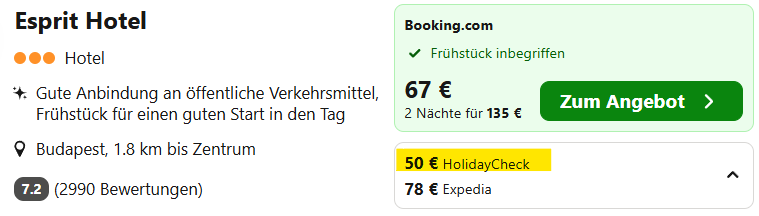 Ungarn Hotel Angebot