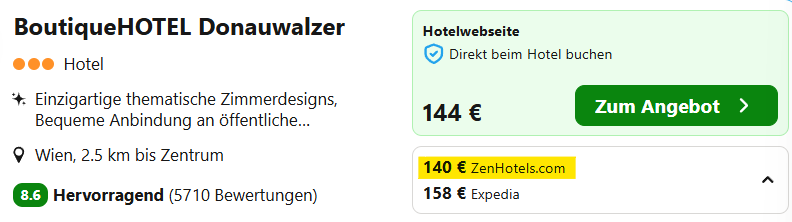 Wien Hotel Angebot