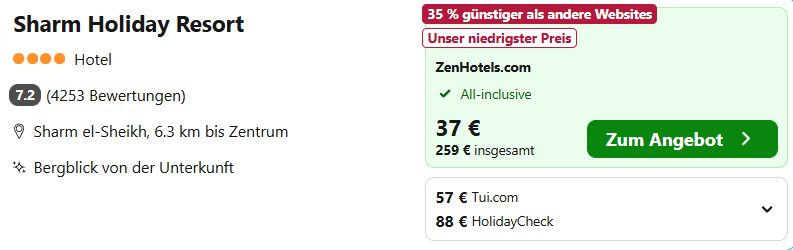 Ägypten Hotel Angebot