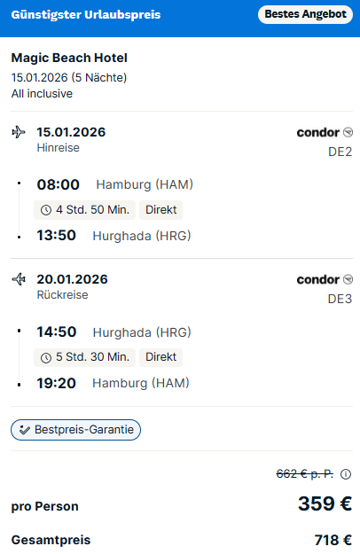 Ägypten Pauschalangebot