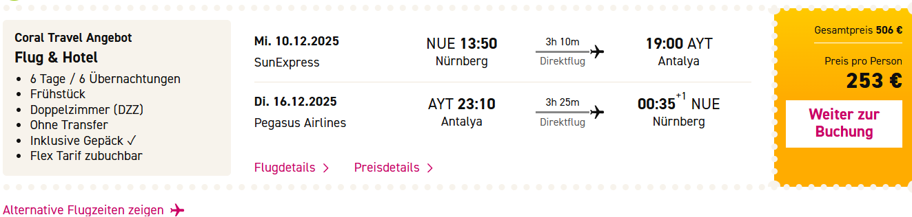 Alanya Pauschal Angebot