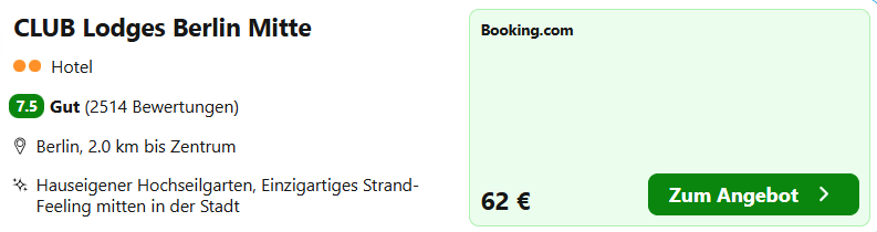 Berlin Hotel Angebot