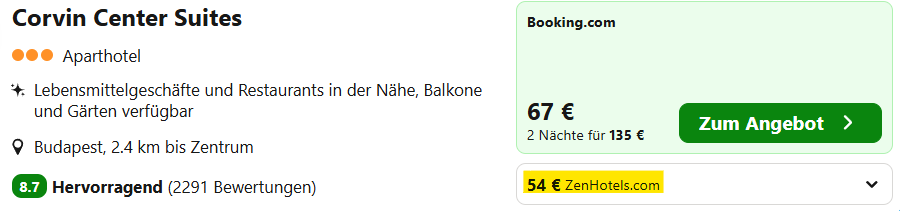 Ungarn Hotel Angebot