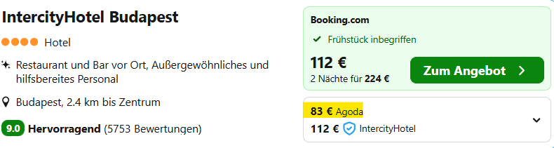 Ungarn Hotel Angebot