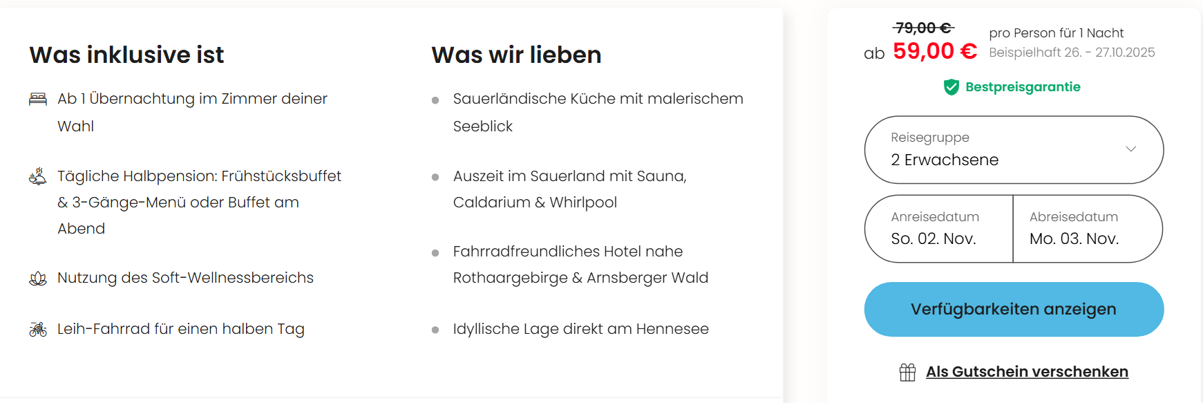 Deutschland Hotel Angebot