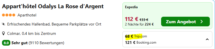 Elsass Hotelangebot