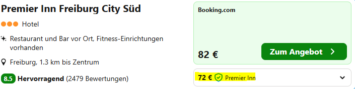 Freiburg Hotelangebot