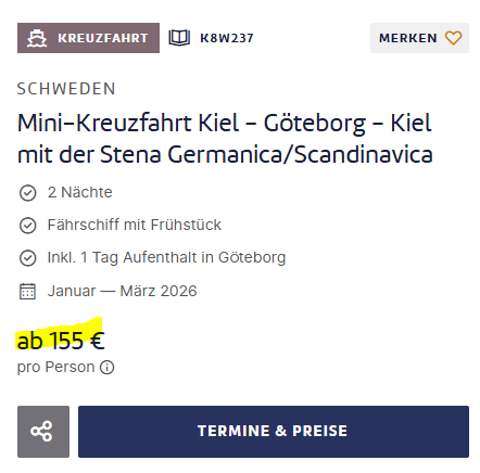 Götheborg Schnäppchen