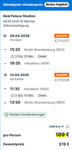 Griechenland Pauschalangebot