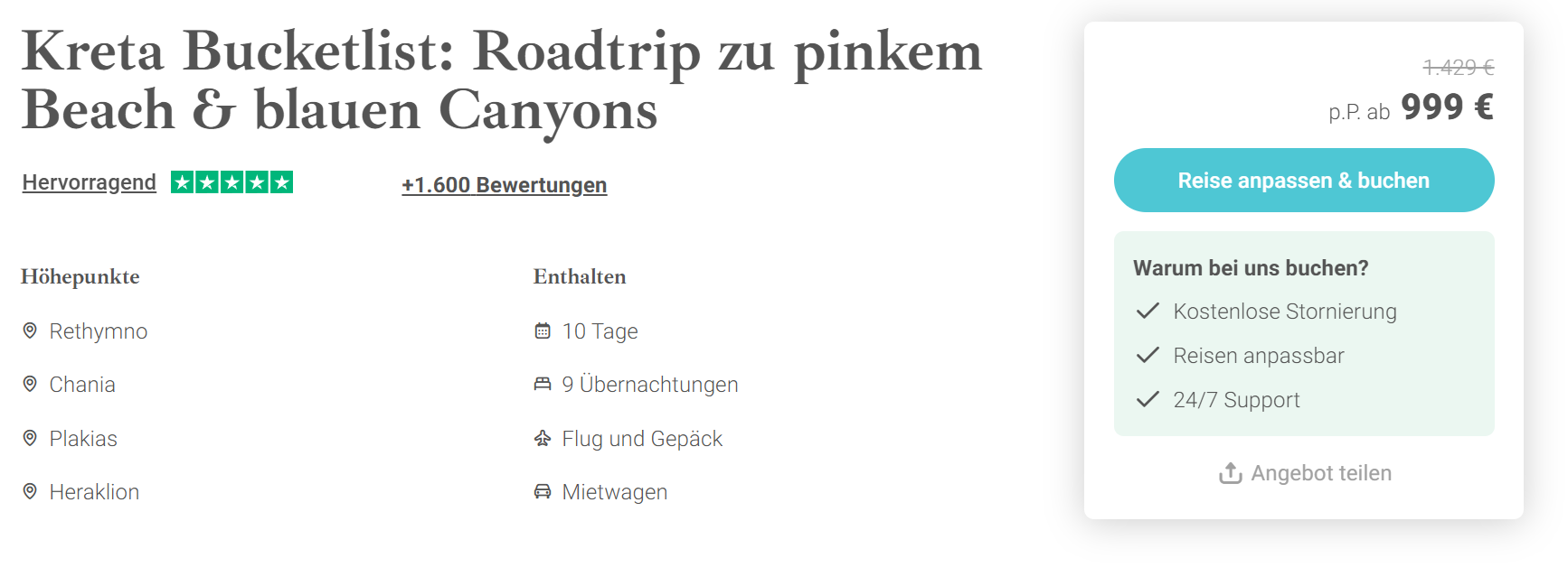 Griechenland Rundreise Angebot