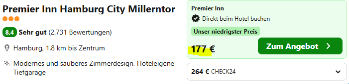 Hamburg Hotelangebot