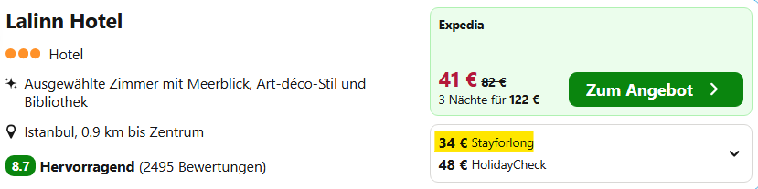 Istanbul Hotel Angebot