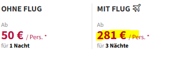 Italien Pauschalangebot