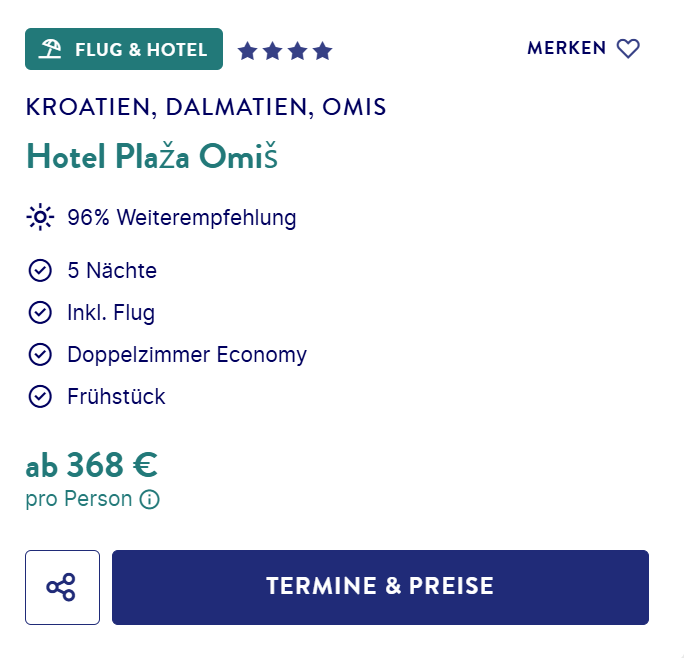 Kroatien Reise Angebot