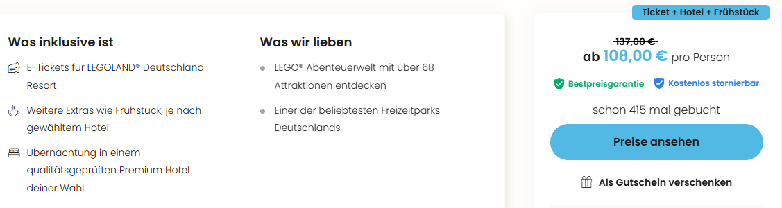 LEGOLAND Angebot