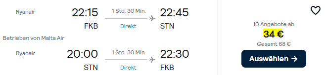 London Kombi Angebot