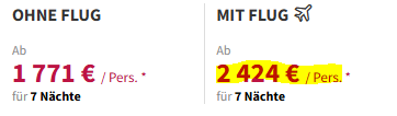 Malediven Pauschalangebot